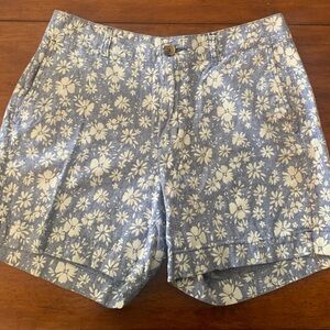 Old Navy Blue Floral Bermuda Shorts